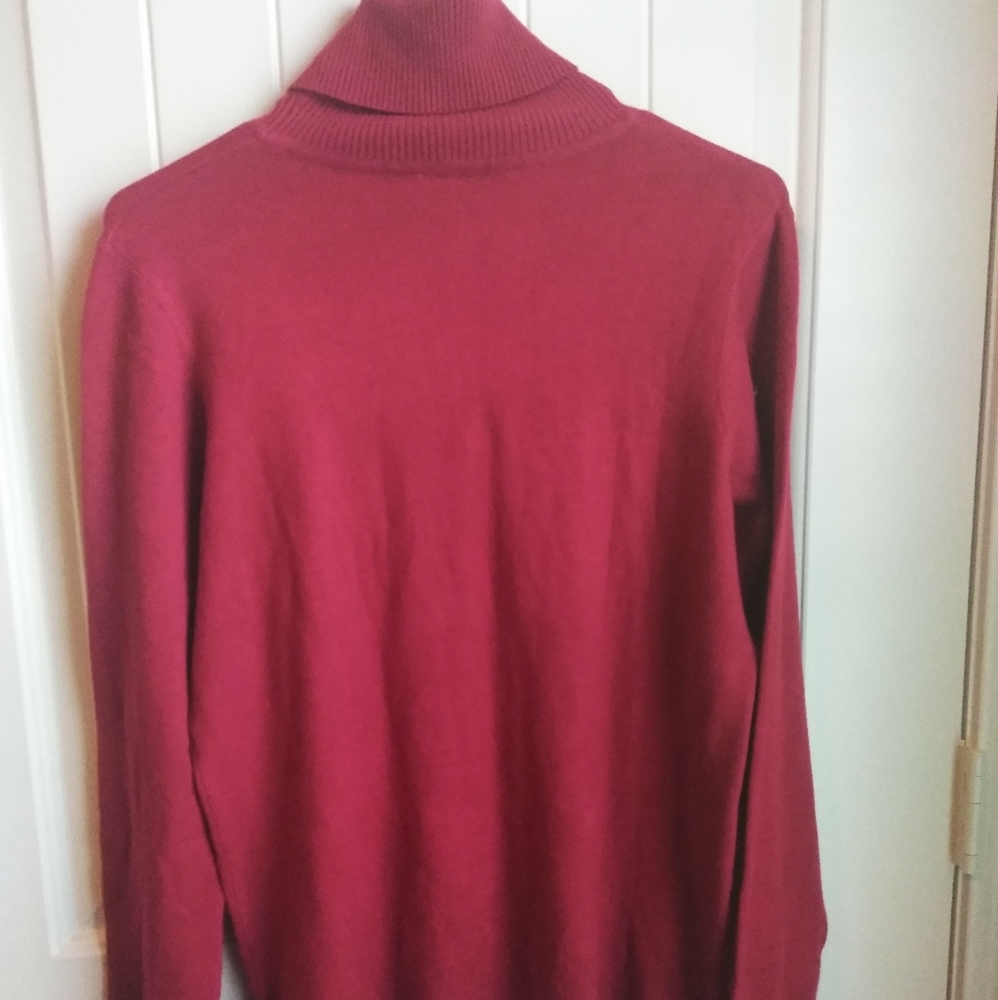 Red long sleeve turtleneck